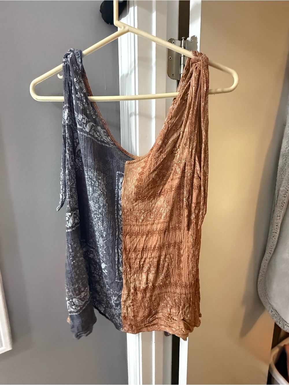 Bandana patterned patchwork dress tank